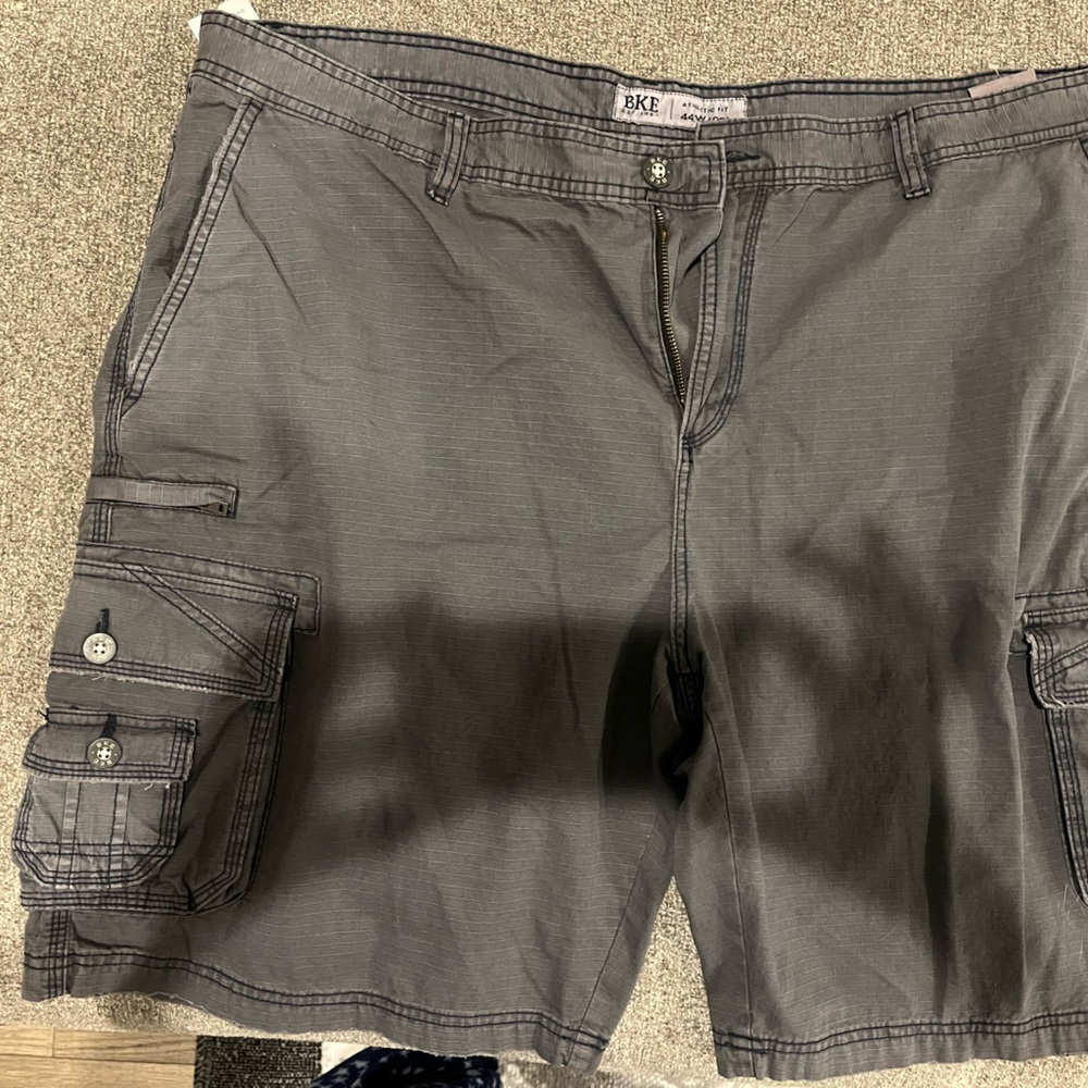 BKE Charcoal Cargo Shorts for Men
